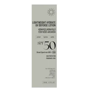 Lotiune hidratanta lejera cu SPF 50 Lightweight Hydrate UV Defense, 50 ml, Nerds