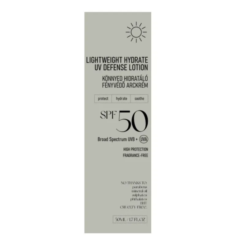 Lotiune hidratanta lejera cu SPF 50 Lightweight Hydrate UV Defense, 50 ml, Nerds — preț și oferte