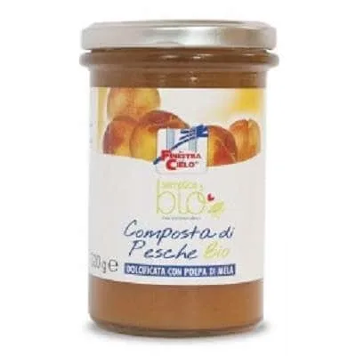 Gem de piersici fara zahar, 320 g, La Finestra Sul Cielo — preț și oferte