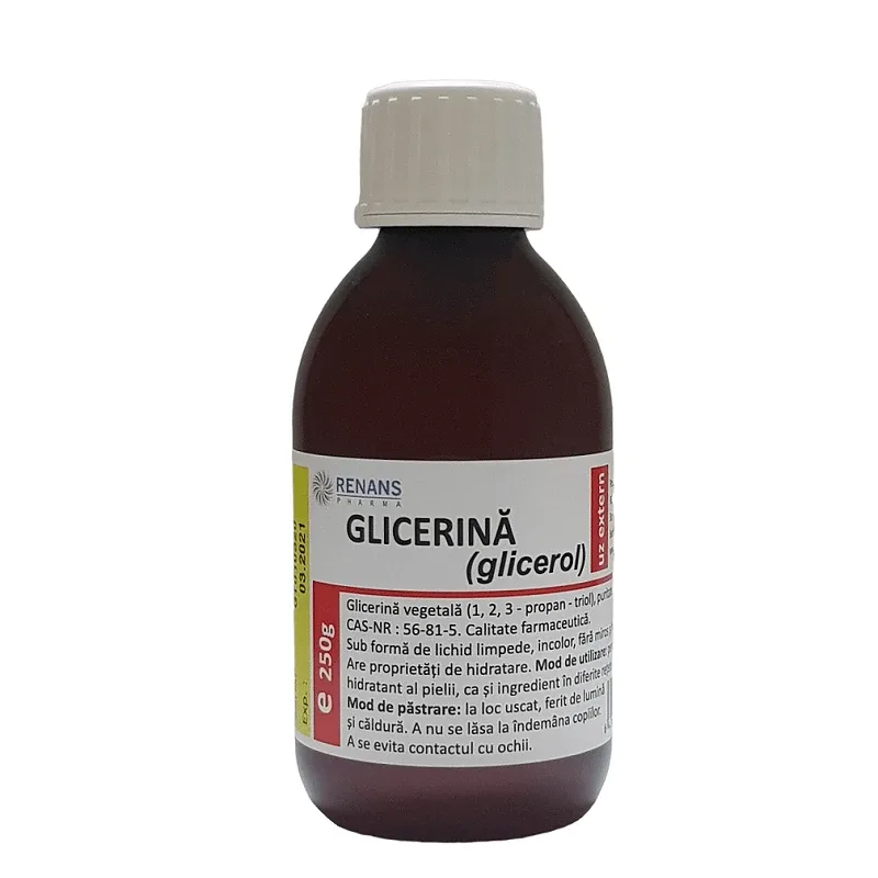 Glicerina vegetala 99.7%, 250 g, Renans RENANS PHARMA — preț și oferte