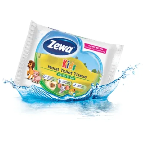 Hartie igienica umeda Kids, 42 buc, Zewa — preț și oferte