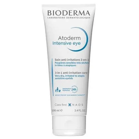 Bioderma Atoderm Intensiv Eye Ingrijire zilnica 3 in 1 pentru iritatia pleoapelor, 100 ml — preț și oferte