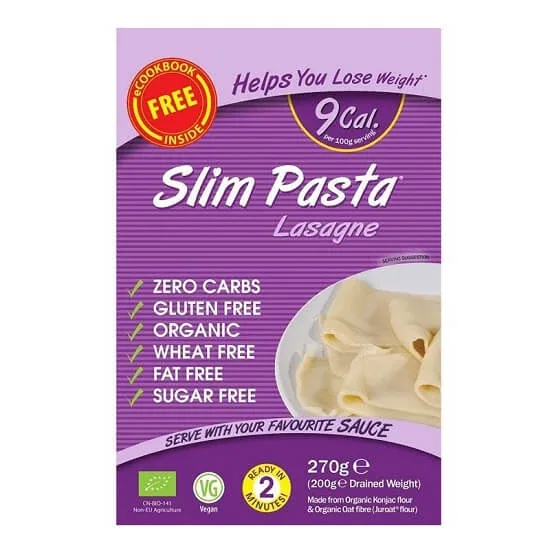 Lasagna Bio din konjac, 270g, Slim Pasta — preț și oferte