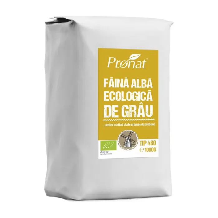 Faina Bio alba de grau tip 480, 1 kg, Pronat — preț și oferte