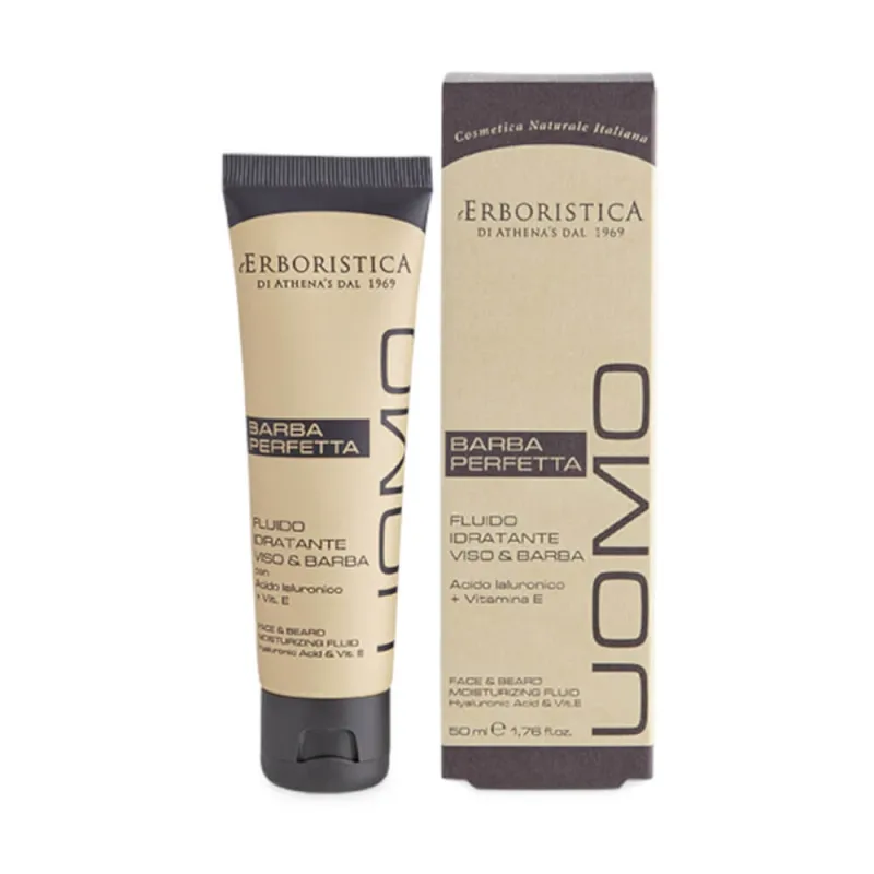 Lotiune hidratanta pentru fata si barba, 50ml, L'Erboristica — preț și oferte