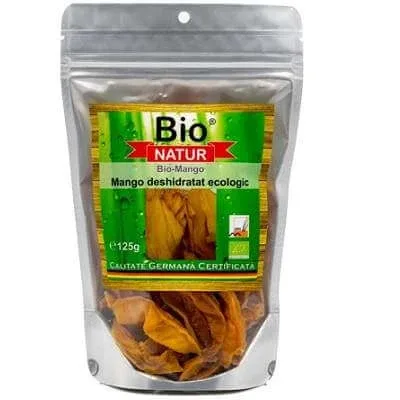 Mango deshidratat ecologic, 125 g, Bio Natur — preț și oferte
