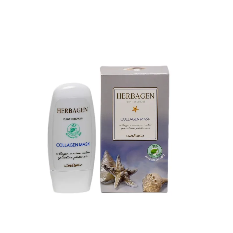 Masca cu colagen marin si spirulina, 50 g, Herbagen — preț și oferte