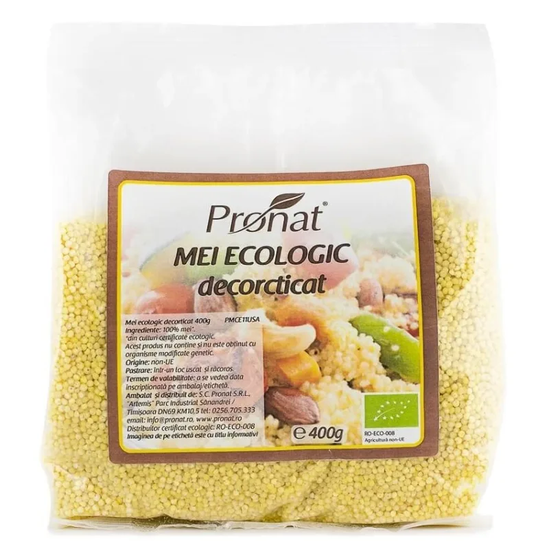 Mei decorticat Bio, 400 gr, Pronat — preț și oferte
