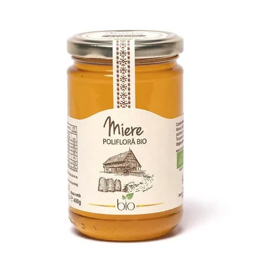 Miere Poliflora Bio, 400 gr, Apisrom — preț și oferte