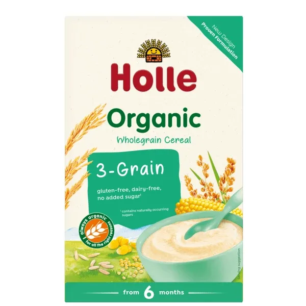 Mix din 3 cereale Bio, +6 luni, 250 g, Holle Baby Food — preț și oferte