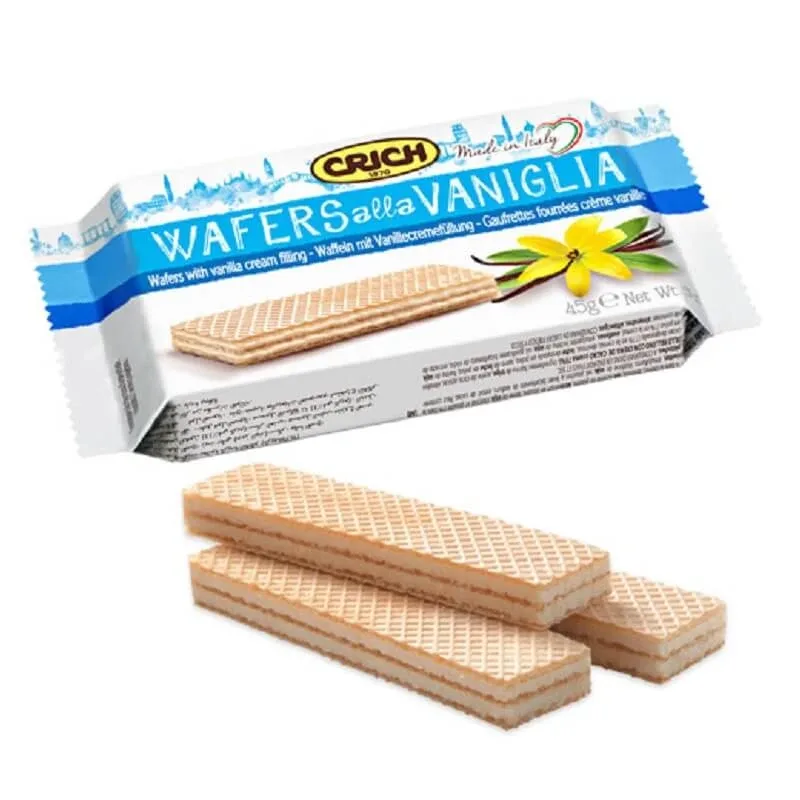 Napolitana cu crema de vanilie, 45 g, Crich — preț și oferte
