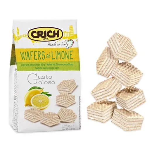 Napolitane cu crema de lamaie, 125 gr, Crich — preț și oferte