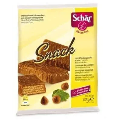Napolitane in ciocolata Snack cu crema de alune, 105g, Dr. Schar — preț și oferte