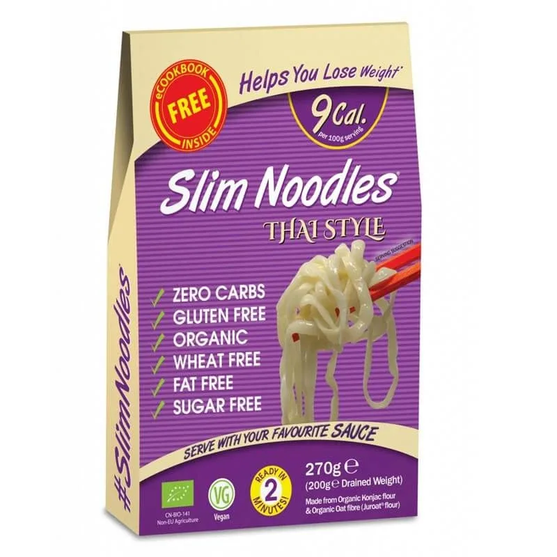 Noodles Bio Thai din konjac, 270g, Slim Pasta — preț și oferte