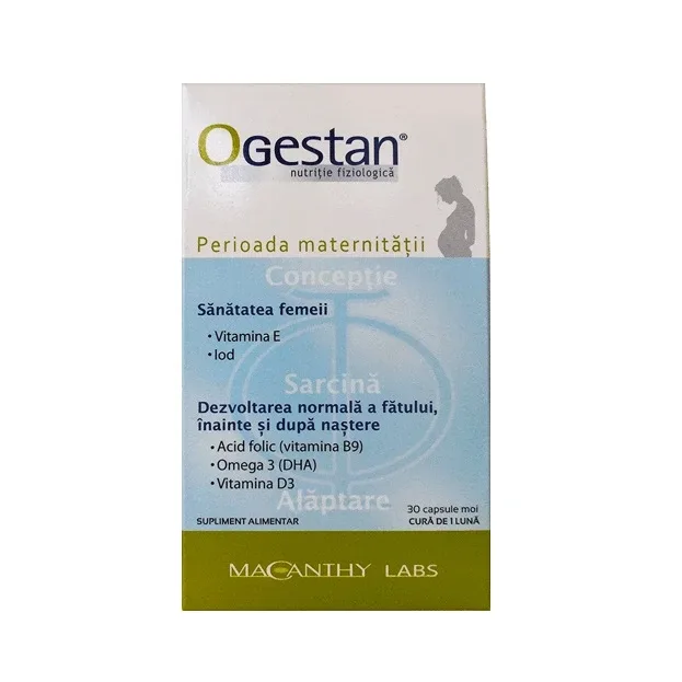 Ogestan nutritie fiziologica, 30 capsule, Macanthy — preț și oferte