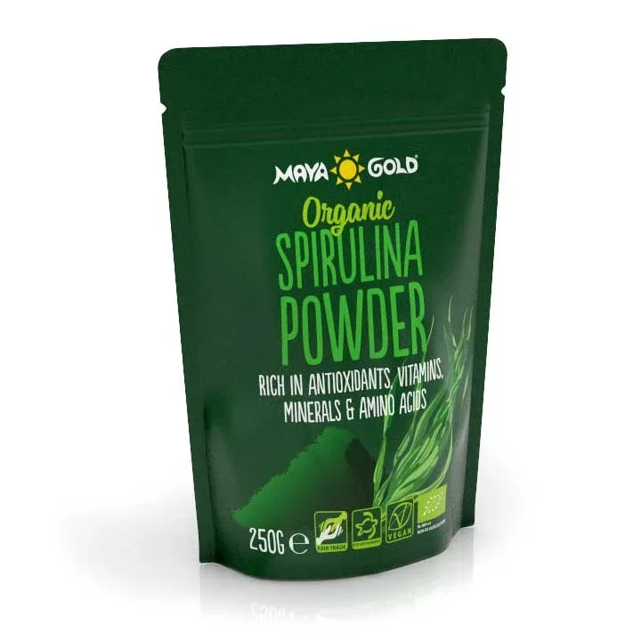 Organic spirulina pulbere, 250 gr, Maya Gold — preț și oferte