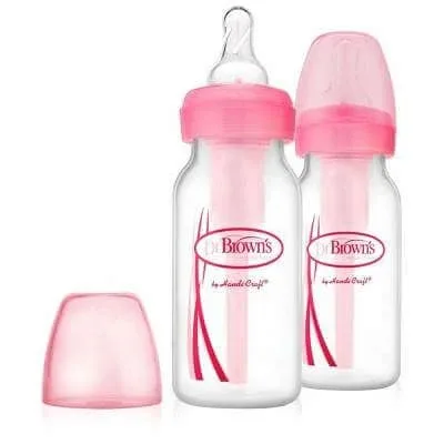 Pachet biberoane roz Options PP, +0luni, 120ml, 2buc, Dr. Browns — preț și oferte