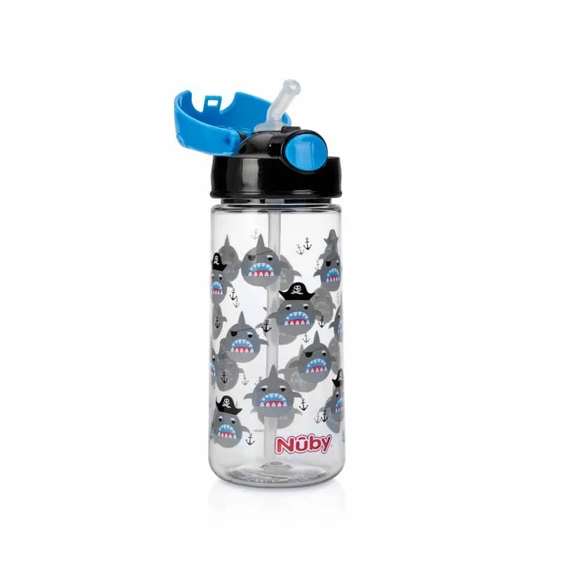 Pahar din tritan cu pai si capac, 540 ml, 3 ani+, Nuby — preț și oferte