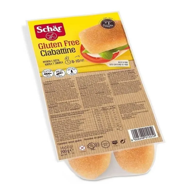 Paine ciabatta fara gluten, 200 g, Dr Schar — preț și oferte
