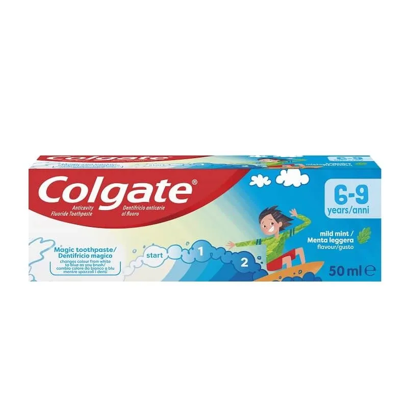 Pasta de dinti, 6-9 ani, 50 ml, Colgate — preț și oferte