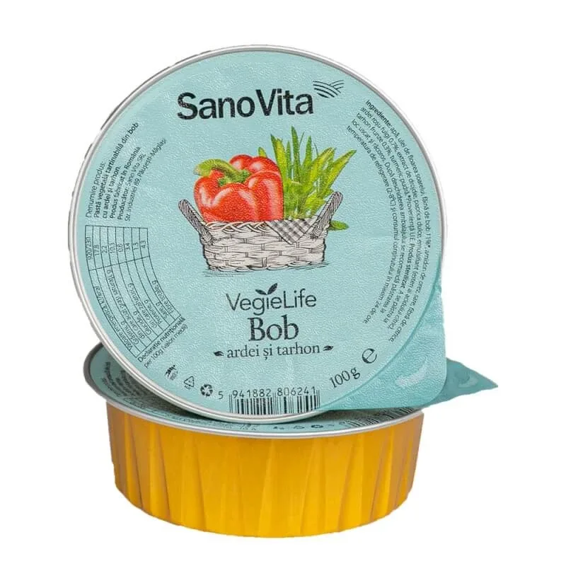 Pasta vegetala tartinabila cu ardei si tarhon, 100 gr, VegieLife, Sanovita — preț și oferte