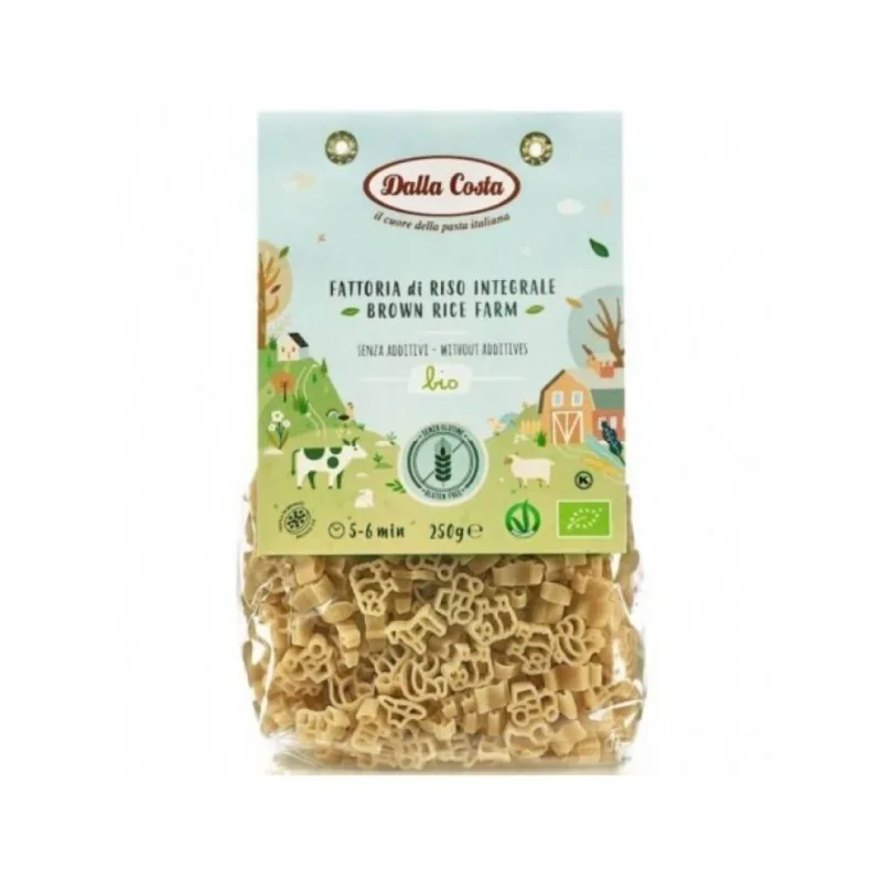 Paste Bio fattoria din orez brun fara gluten, 250, Dalla Costa — preț și oferte