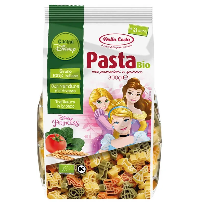 Paste Bio din grau dur tricolore Princess, 300 g, Dalla Costa — preț și oferte