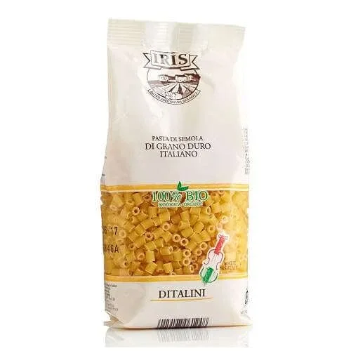 Paste din grau integral Ditalini, 250 g, Iris Bio — preț și oferte