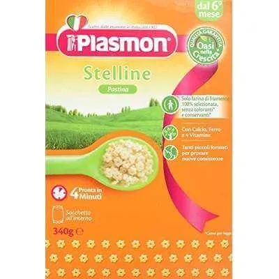 Paste Stelline, +6 luni, 340 g, Plasmon — preț și oferte