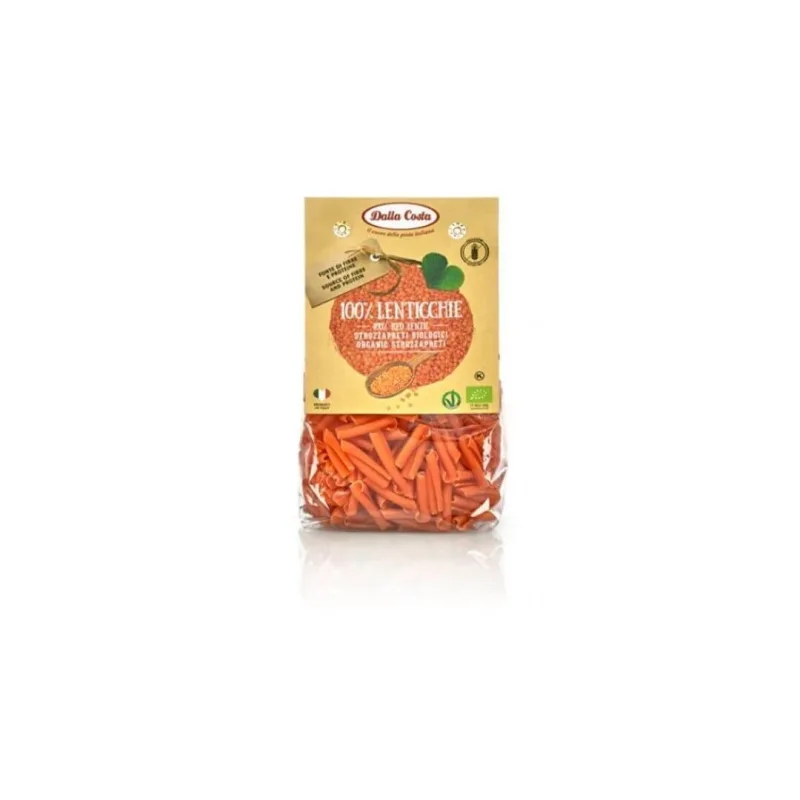 Paste Strozzapreti din linte rosie Bio fara gluten, 250 gr, Dalla Costa — preț și oferte