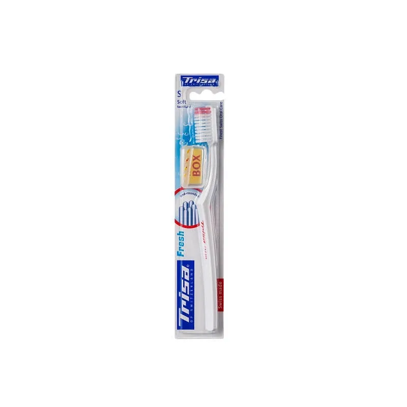 Periuta de dinti cu capac de protectie Fresh Soft, Trisa — preț și oferte