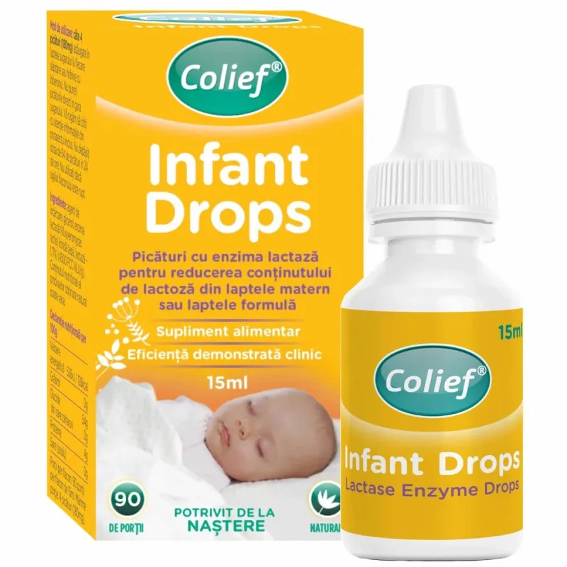 Picături cu enzima lactază Infant drops, 15 ml, Colief — preț și oferte