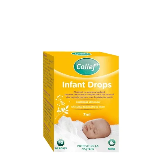Picaturi cu enzima lactaza, Infant Drops, 7 ml, Colief — preț și oferte