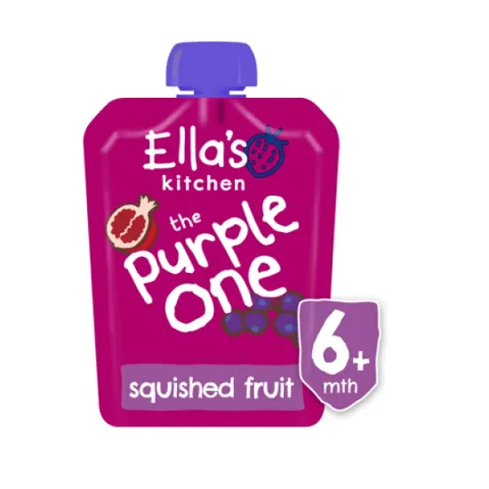 Piure Bio din rodie si coacaze, 90 gr, Ella s Kitchen — preț și oferte