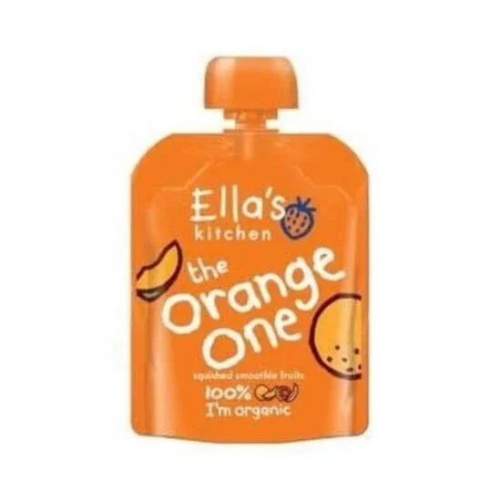 Piure din mango, portocala si lapte de cocos natural, 90 g, Ella's Kitchen — preț și oferte