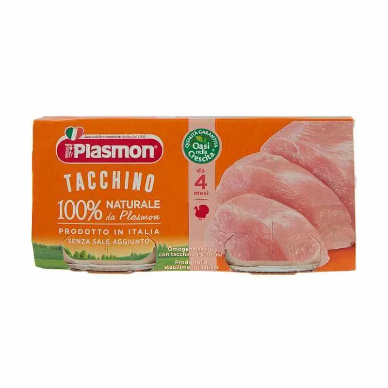 Piure omogenizat din carne de curcan, +4 luni, 2x 80g, Plasmon — preț și oferte