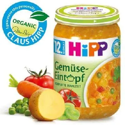 Piure Tocanita de legume, +12 luni, 250 g, Hipp — preț și oferte