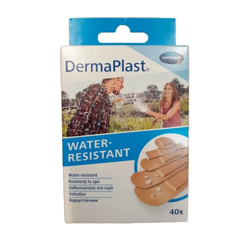 Plasturi dermaplast  5 dimensiuni Water Resistant, 40 buc, Hartmann — preț și oferte