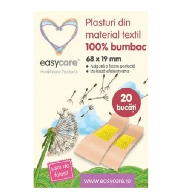 Plasturi din panza, 68 x 19 mm, EasyCare — preț și oferte