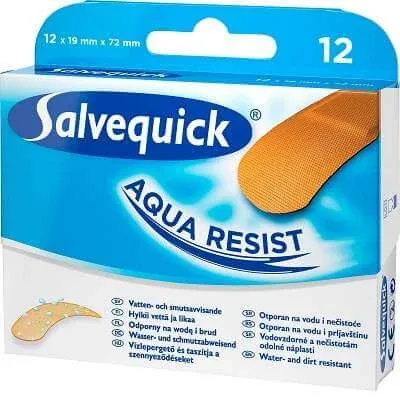 Plasturi Aquarezist, 12buc, Salvequick — preț și oferte