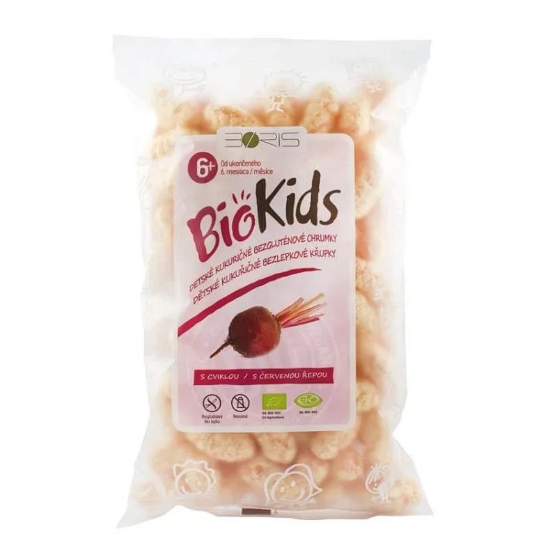 Pufuleti Eco cu sfecla rosie, 55 gr, Biokids — preț și oferte