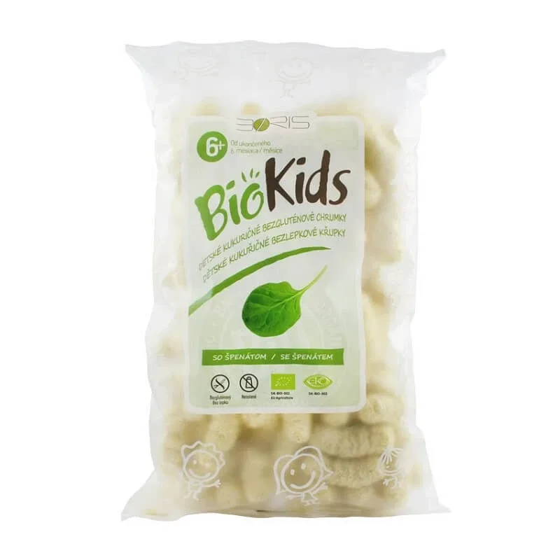 Pufuleti Eco cu spanac, 55 gr, Biokids — preț și oferte