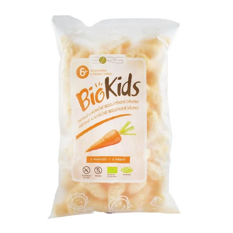 Pufuleti Eco cu morcovi, 55 gr, Biokids — preț și oferte