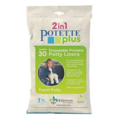Pungi biodegradabile de unica folosinta pentru olita, 30 bucati, Potette Plus — preț și oferte