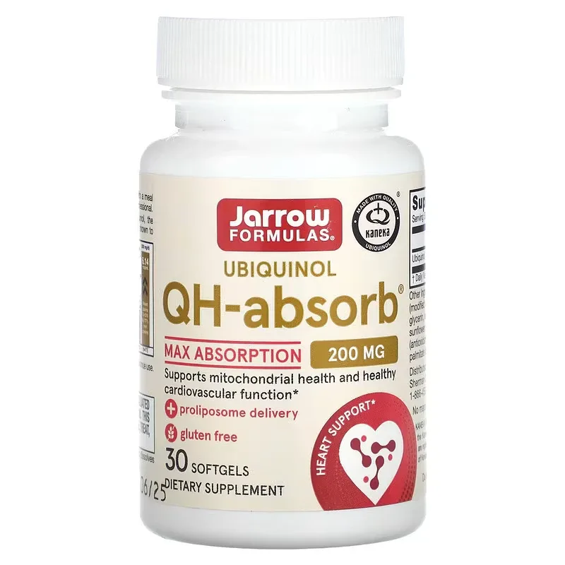 Ubiquinol QH-Absorb (Co-Q10) 200 mg Jarrow Formulas, 30 capsule, Secom — preț și oferte