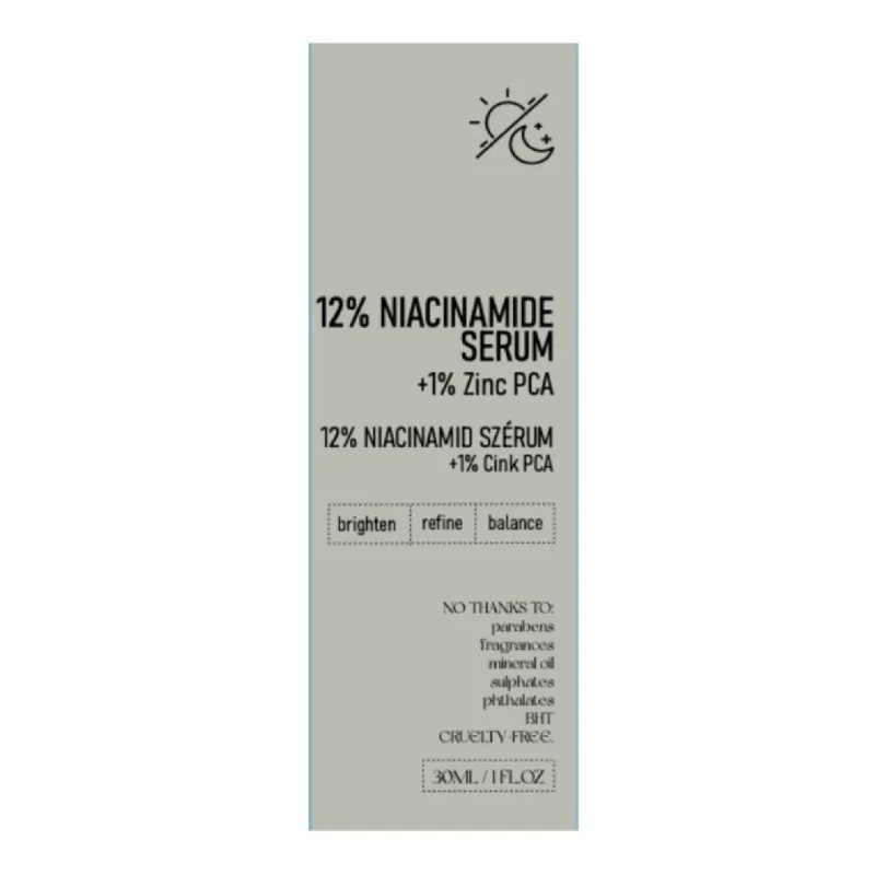 Ser cu 12% Niacinamide + 1% Zinc, 30 ml, Nerds — preț și oferte