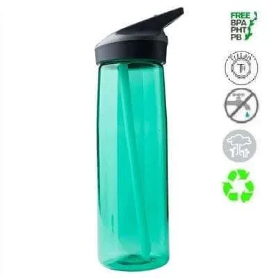 Recipient din Tritan cu capac automat turcoaz, 750ml, Laken — preț și oferte