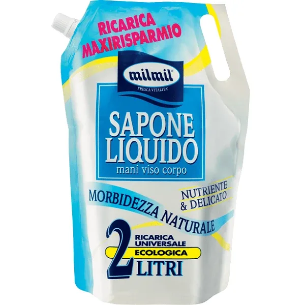 Rezerva sapun lichid pentru maini, fata si corp, 2 l, Milmil — preț și oferte
