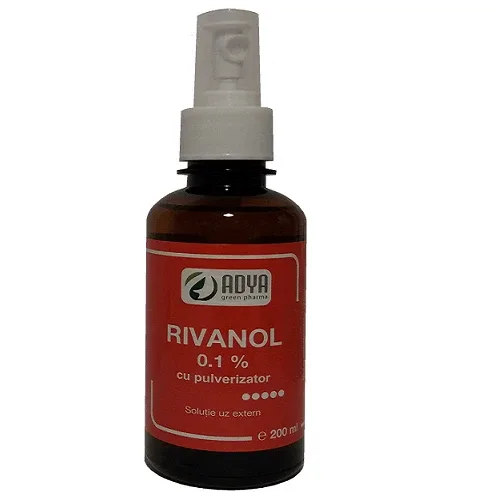 Rivanol cu pulverizator 0,1%, 200ml,  Adya Adya GreenPharma — preț și oferte