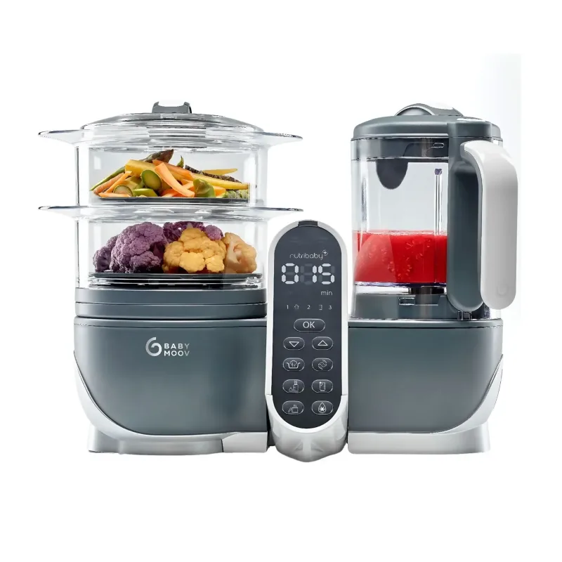 Robot multifuncțional 5 in 1 Nutribaby+ Grey, BabyMoov — preț și oferte